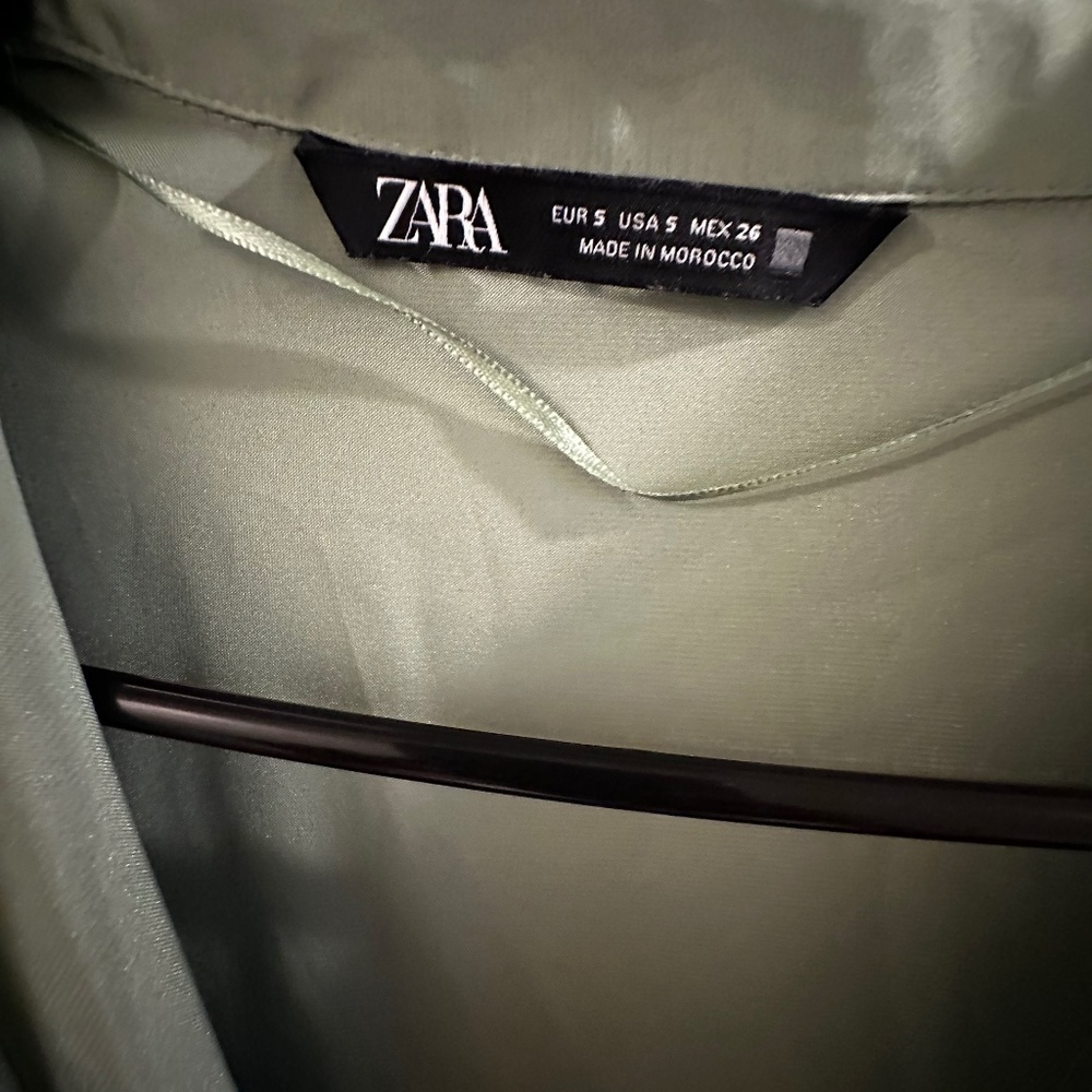 Satin Zara Button Down Shirt